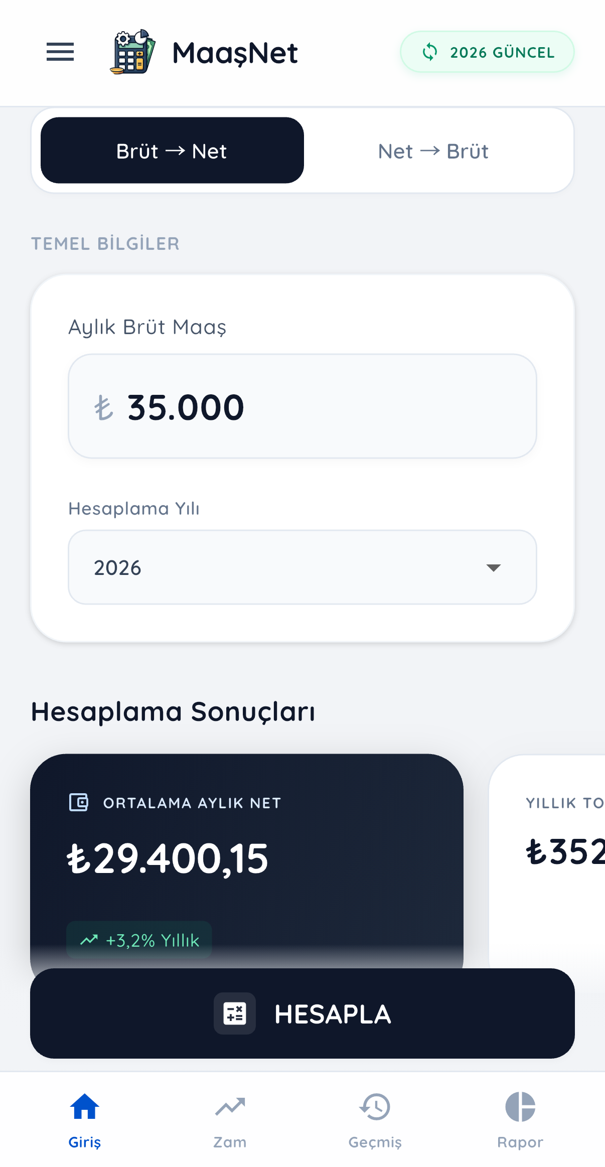 MaaşNet Uygulama Ekran Görüntüsü